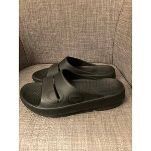 Oofos Ooahh Black Unisex Sport Slides Size W7, M5, M5RP  $59.95